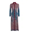 Etro Long Sleeve Maxi Length Paisley Pattern Dress In Multi
