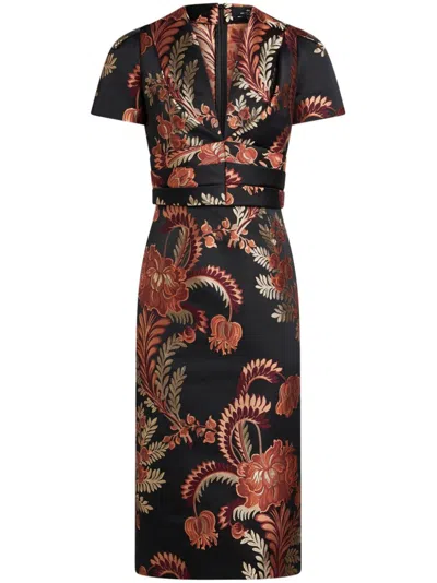 ETRO JACQUARD MIDI DRESS