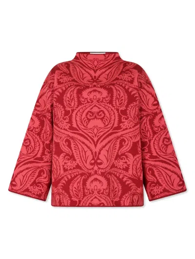 ETRO JACQUARD MOCK-NECK SWEATER