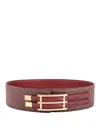 Etro Women Jacquard Paisley Fabric Belt In Multicolor