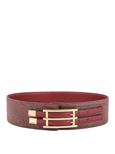 ETRO JACQUARD PAISLEY FABRIC BELT