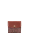 ETRO JACQUARD PAISLEY WALLET LEATHER FLAP