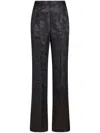 Etro Jacquard Palazzo Trousers In 黑色