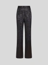 Etro Jacquard Palazzo Trousers In Black