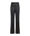 Etro Jacquard Palazzo Trousers In Black