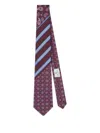 Etro Jacquard Patchwork Design Tie In Multi