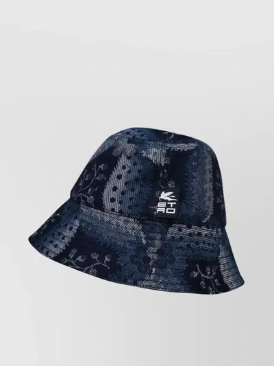 Etro Jacquard Pattern Bucket Hat With Contrast Trim