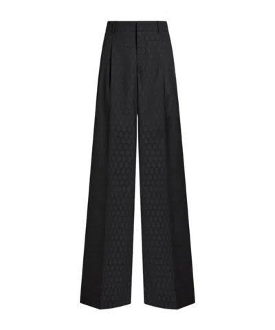 ETRO ETRO PATTERN-JACQUARD WIDE-LEG TROUSERS