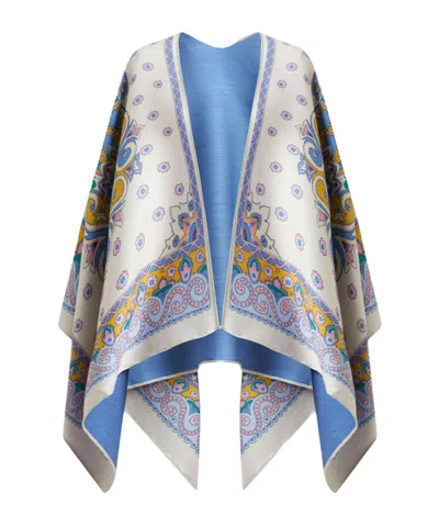 Etro Jacquard Pattern Shawl In Gray