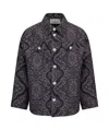 Etro Patterned-jacquard Shirt Jacket In Black