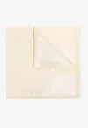 Etro Jacquard Pattern Silk And Wool Scarf In White