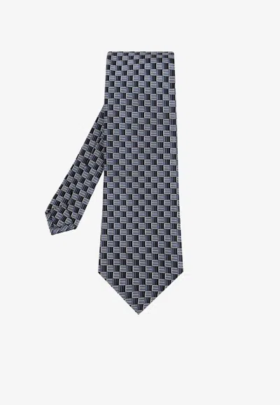 Etro Jacquard Pattern Silk Tie