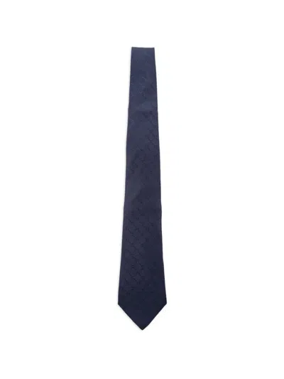 Etro Jacquard Pattern Silk Tie In Blue