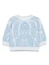 Etro Jacquard-pattern Sweatshirt In Blue