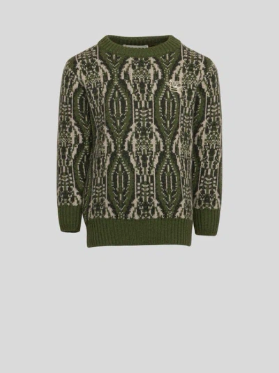 Etro Jacquard Jumper For Children In Grün