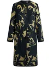 Etro Reversible Jacquard Coat In 蓝色