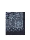 Etro Men Jacquard Scarf In Blue