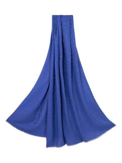 Etro Jacquard Scarf In Blue