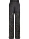 Etro Jacquard Silk Palazzo Trousers In Black