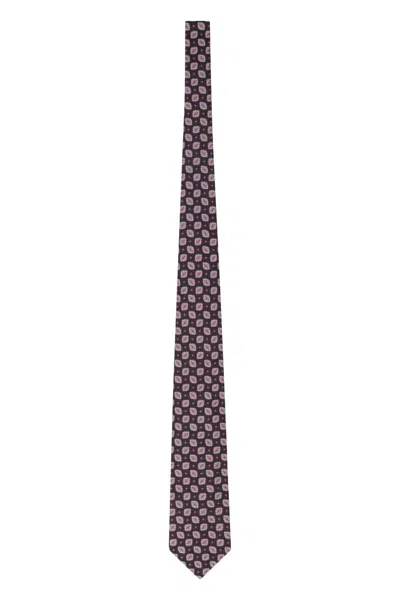 Etro Jacquard Silk Tie In Multicolor