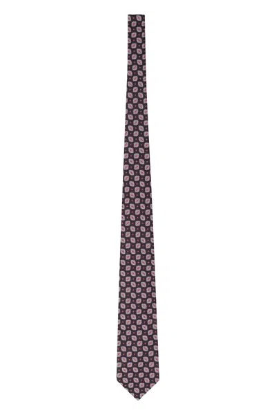 Etro Patterned Jacquard Tie In Multicolor