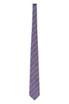 Etro Jacquard Silk Tie In Purple