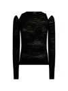 Etro Jacquard-pullover Mit Cut-out-detail Und Paisley-motiv In Black