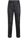 Etro Tailored Trousers In Floral Pattern In Black