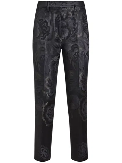 ETRO JACQUARD TAPERED TROUSERS