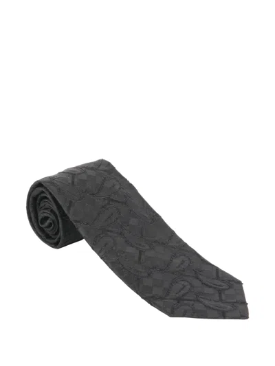 Etro Jacquard Tie In Black