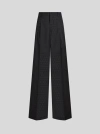 Etro Patterned-jacquard Wool Trousers In Black
