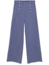 Etro Jacquard Trousers In Blue