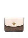 Etro Jacquard Wallet In Beige