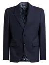 Etro Jacquard Wool Blazer In Black