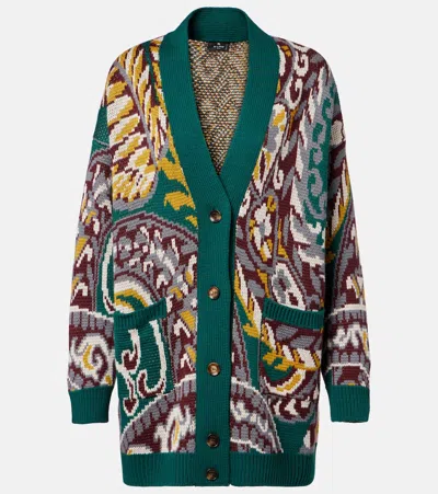 Etro Cardigan Aus Jacquard In Multi