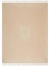 Etro Jacquard Wool-blend Throw Blanket In Neutrals