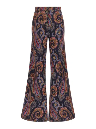 Etro Jeans Acampanados - Multicolor