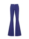Etro Pegaso-embroidered Trousers In Blue