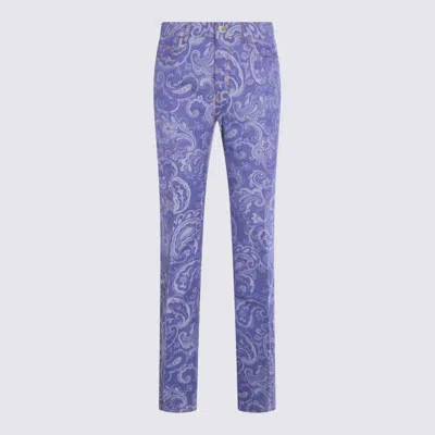 Etro Blue Cotton Denim Jeans