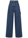 Etro High-rise Wide-leg Cargo Jeans In Blue