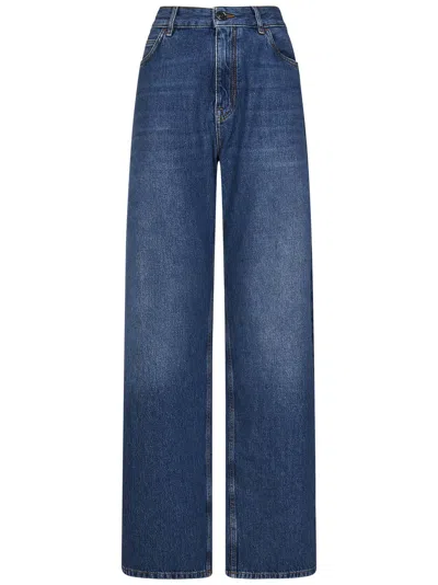 Etro Blue Baggy Jeans