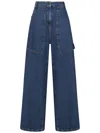 Etro High-rise Wide-leg Cargo Jeans In Blue