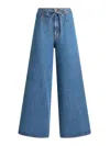 Etro Wide Leg Jeans In Blue