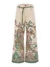 Etro Wide-leg Jeans With Intricate Floral Pattern