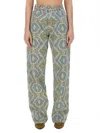 Etro Paisley-print High-waisted Wide-leg Jeans