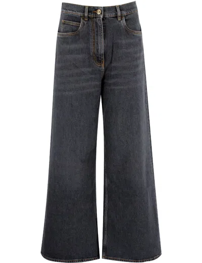 Etro Jeans In Denim Medium Grey