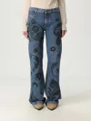 Etro Paisley Print Jeans In Blue
