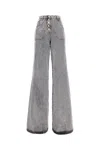 Etro Jeans In Denim With Embroidery In Grey