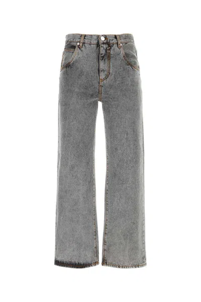 Etro Grey Wide Leg Jeans