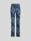 Etro Jeans Im Regular Fit Mit Jacquardmuster In Navyblau